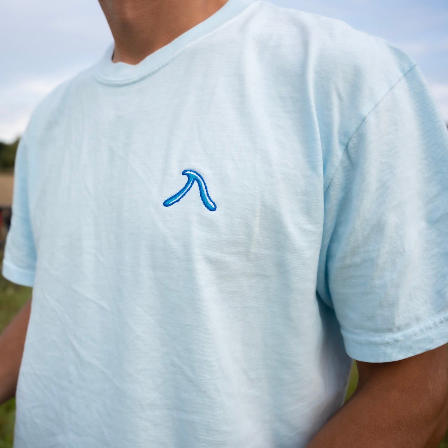 Embroidered Wave Boomerang Unisex T-shirt