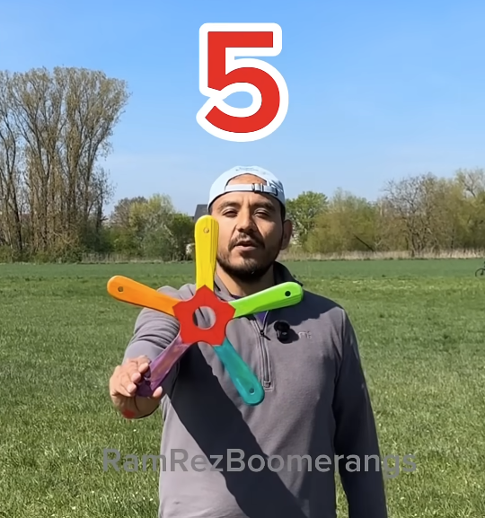 1, 2, 3, 4, 5, 7-Wing Boomerang Combo
